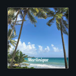 Caribische eilanden, Martinique (geëtiketteerd) Magneet<br><div class="desc">Foto van het Caribische tropische eiland Martinique.</div>