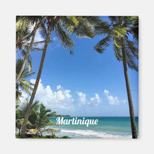 Caribische eilanden, Martinique (geëtiketteerd) Magneet (Voorkant)