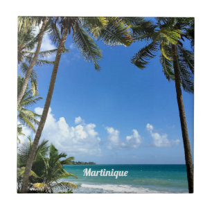 Caribische eilanden, Martinique (geëtiketteerd) Tegeltje