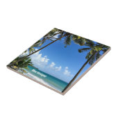 Caribische eilanden, Martinique (geëtiketteerd) Tegeltje (Zijkant)