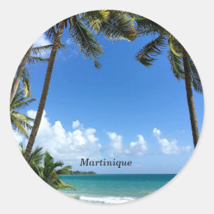 Caribische eilanden, Martinique Ronde Sticker
