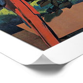 Caribische eilanden per vliegtuig,  luchtvaartmaat poster (Hoek)