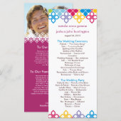 Caribische Eilanden Trouwprogramma Foto Keepsake Programmakaart (Voorkant / Achterkant)