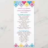 Caribische Eilanden Trouwprogramma Foto Keepsake Programmakaart (Voorkant)