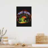  Caribische Eilanden Vakantie Poster (Keuken)