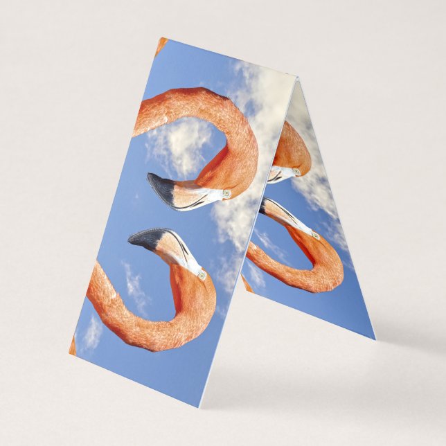 Caribische flamingo liefde hart kaart (Voorkant)