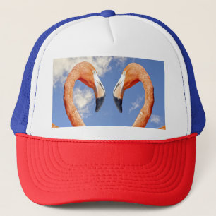 Caribische flamingo liefdeshart trucker pet