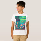 Caribische flamingo t-shirt (Voorkant volledig)