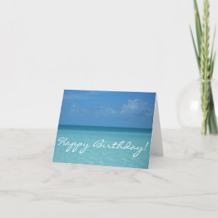Caribische Horizon Happy Birthday-kaart Kaart