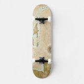  Caribische kaart Persoonlijk Skateboard (Voorkant)