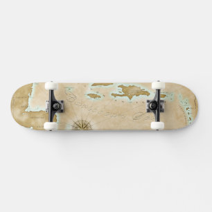  Caribische kaart Persoonlijk Skateboard