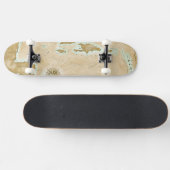  Caribische kaart Persoonlijk Skateboard (Horizontaal)