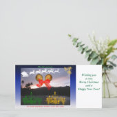 Caribische kerstkaart (Staand voorkant)