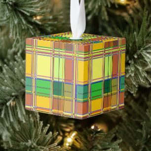 Caribische Kleurrijke Stof Madras Tartan Decoratie