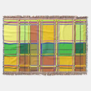 Caribische Kleurrijke Stof Madras Tartan Deken