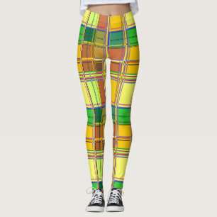 Caribische Kleurrijke Stof Madras Tartan Leggings