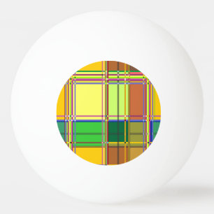Caribische Kleurrijke Stof Madras Tartan Pingpongbal