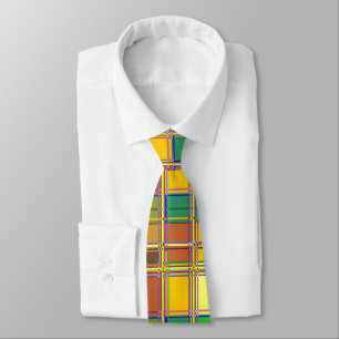 Caribische Kleurrijke Stof Madras Tartan Stropdas