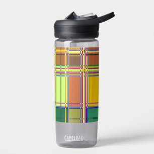Caribische Kleurrijke Stof Madras Tartan Waterfles