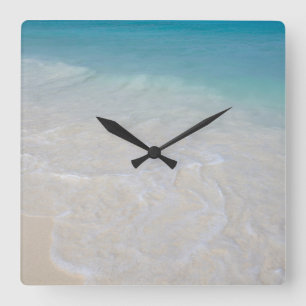 Caribische Oceaan Strand Droom 7 Vierkante Klok