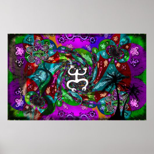 Caribische Poster Taino (Voorkant)