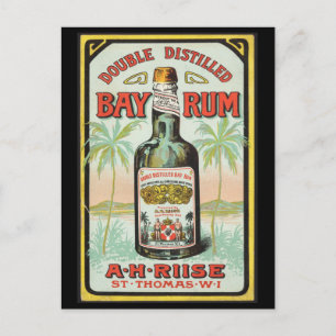 Caribische rum eind jaren 1800 Briefkaart