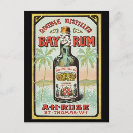  Caribische rum eind jaren 1800 Briefkaart (Voorkant)