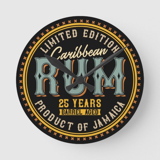 Caribische Rum Ronde Klok (Voorkant)