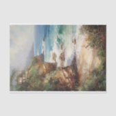 Caribische rustieke oceaan kustschilderij Decoupag Tissuepapier (Voorkant)