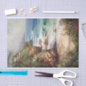 Caribische rustieke oceaan kustschilderij Decoupag Tissuepapier (Craft)