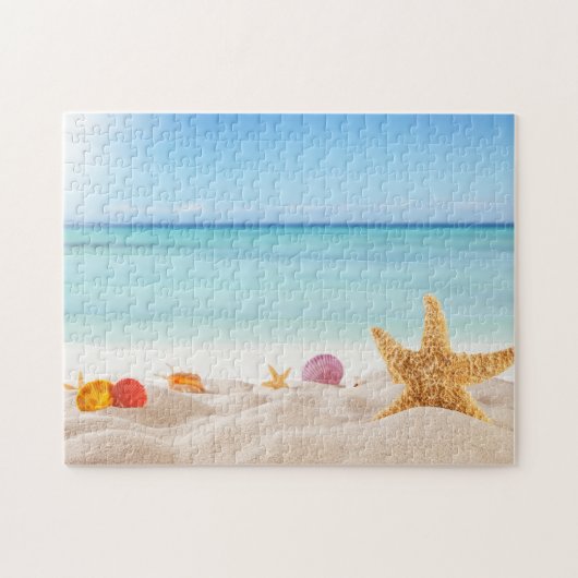 Caribische schelpen legpuzzel (Horizontaal)