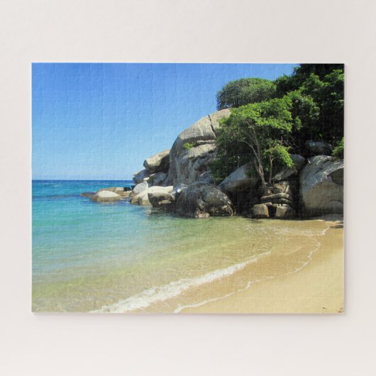 Caribische strandvakantie legpuzzel (Horizontaal)