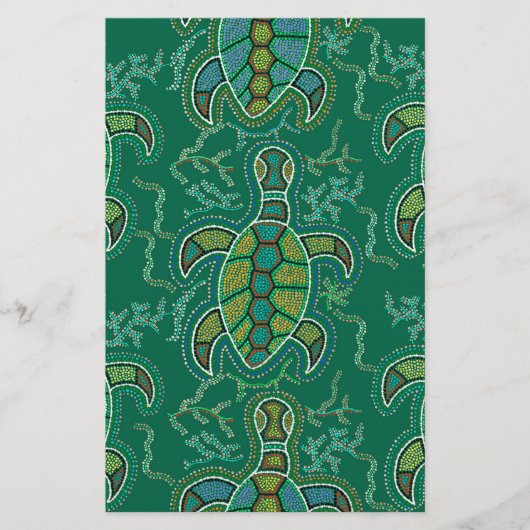 Caribische Tortuga Briefpapier (Voorkant)