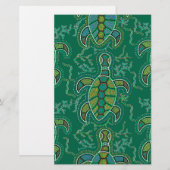 Caribische Tortuga Briefpapier (Voorkant / Achterkant)