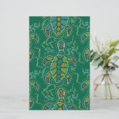 Caribische Tortuga Briefpapier (Staand voorkant)