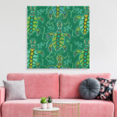 Caribische Tortuga Canvas Afdruk (Insitu (Woonkamer))