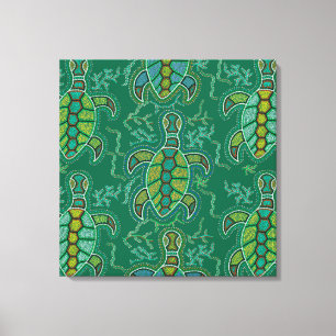 Caribische Tortuga Canvas Afdruk