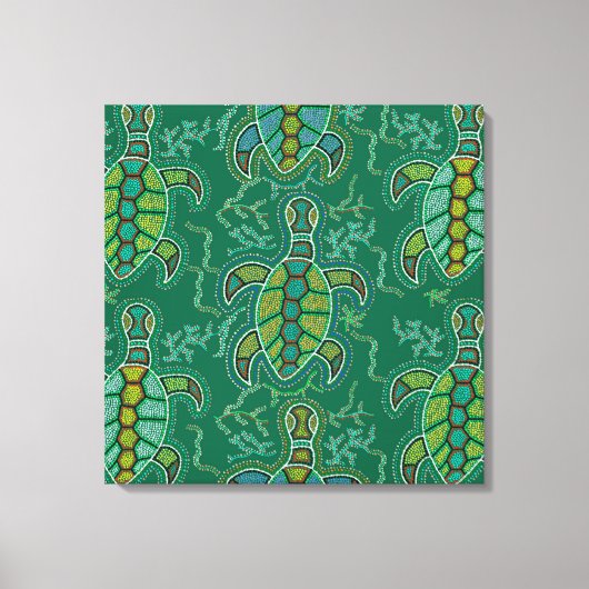 Caribische Tortuga Canvas Afdruk (Voorkant)