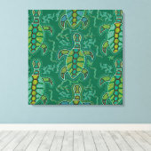 Caribische Tortuga Canvas Afdruk (Insitu (Houten vloer))