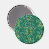 Caribische Tortuga Magneet (Voorkant / Achterkant)