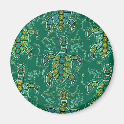 Caribische Tortuga Magneet (Voorkant)