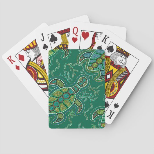 Caribische Tortuga Pokerkaarten (Achterkant)