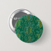 Caribische Tortuga Ronde Button 5,7 Cm (Voorkant /achterkant)