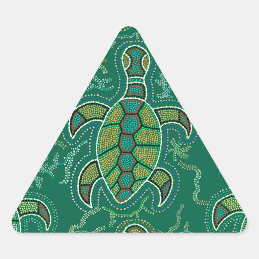 Caribische Tortuga Sticker (Voorkant)