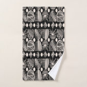 Caribische Tribal Mudcloth: Zwart, Wit, Bad Handdoek (Handdoek)