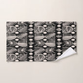 Caribische Tribal Mudcloth: Zwart, Wit, Bad Handdoek (Handdoek)