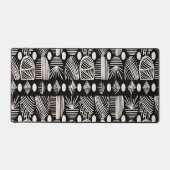 Caribische Tribal Mudcloth: Zwart, Wit, Bureaumat (Voorkant)