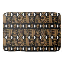 Caribische Tribal Mudcloth: Zwart, Wit, Goud