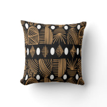 Caribische Tribal Mudcloth: Zwart, Wit, Goud