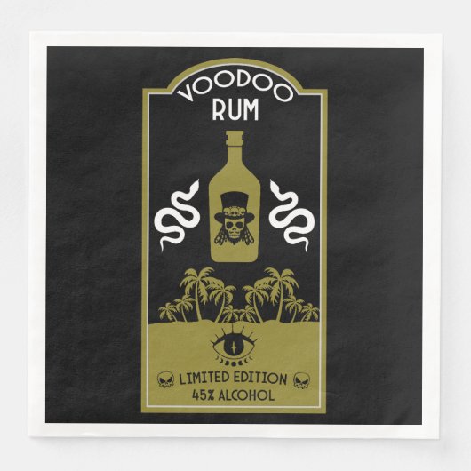 Caribische Voodoo Rum Servet (Voorkant)
